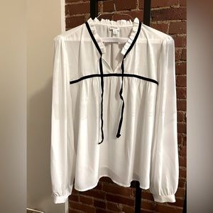 JCrew neck tie blouse xxl